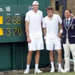 Isner Mahut John Isner et Nicolas Mahut à Wimbledon